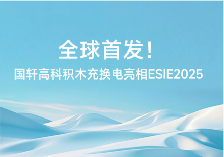 全球首發！國軒高科積木充換電亮相ESIE2025